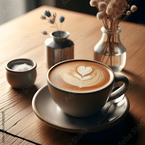 찻잔 속 카페라떼