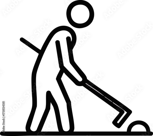 Farmer Working in Field