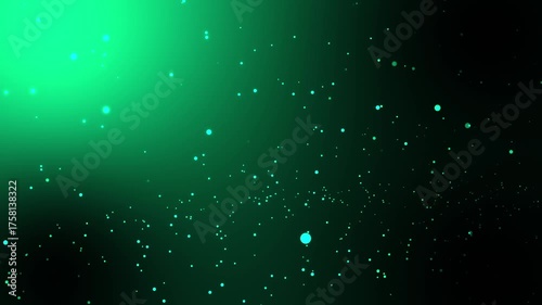 Magic background particle green effect