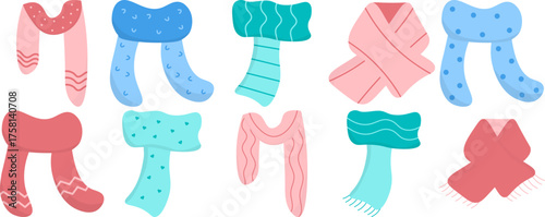 Winter Scarf Illustration 