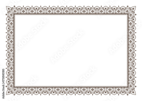 vintage frame isolated on whites vactor file.