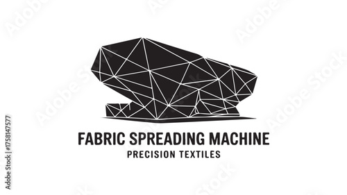 Modern geometric design of a fabric spreading machine symbolizing precision textile manufacturing and industrial innovation