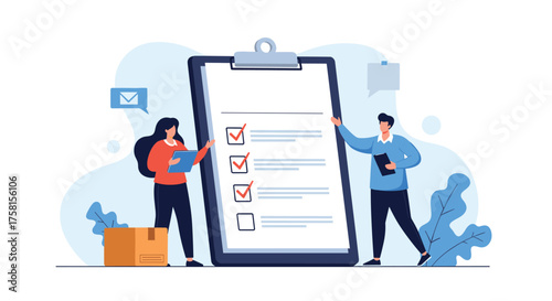 Efficiently managing and completing tasks with a comprehensive checklist and dedicated team members.