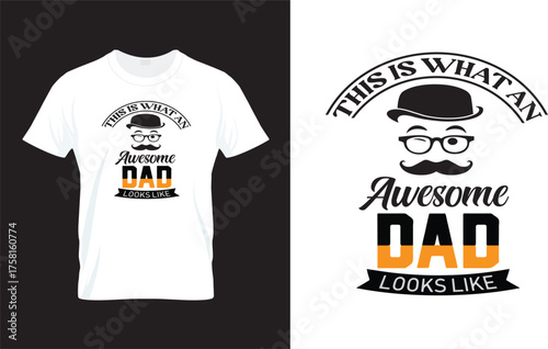 Awesome Dad tshirt design