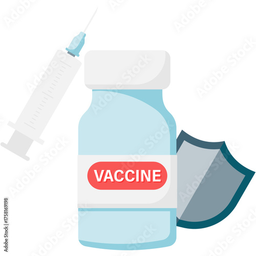 syringe and vaccine vial