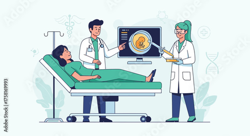 Prenatal Diagnosis and Medical Consultation with Healthcare Professionals