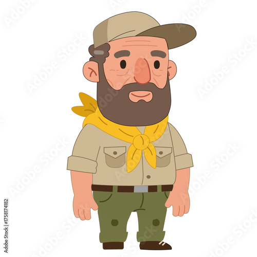 Rugged Adventurer Explorer Character