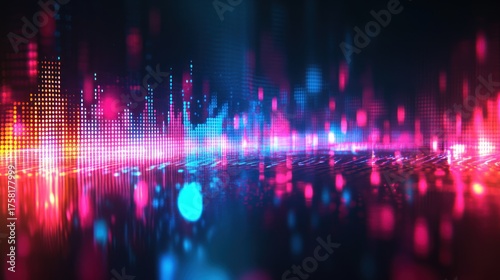 Abstract colorful horizontal design