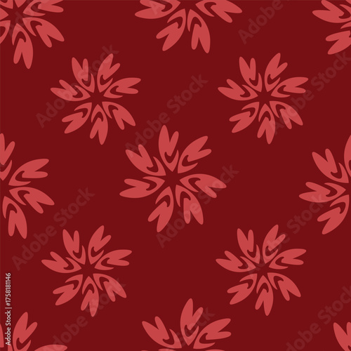 Seamless pattern with floral motifs. Vector illustration.	
