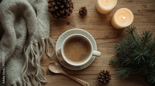 Hygge Minimal Winter Composition