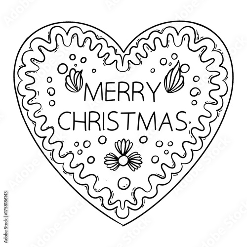 Christmas LineArt Gingerbread