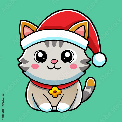 cute cat christmas hat