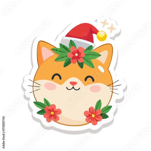 christmas card with a gift