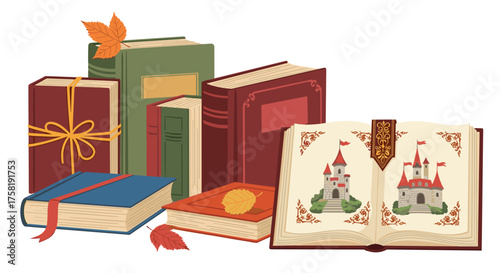 A collection of vintage books and stories waiting to be discovered.