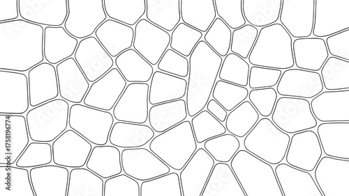 Intricate cellular pattern, resembling organic structures, creates a mesmerizing network of interconnected shapes, evoking a sense of biological complexity and natural design