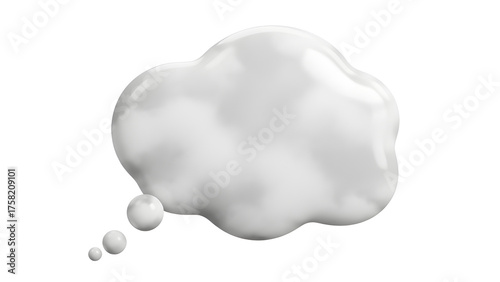 White Thought Cloud
