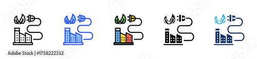Climate Transition Strategy Icon Collection With Multiple Styles