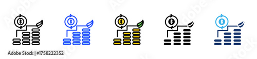 Sustainable Roi Icon Collection With Multiple Styles