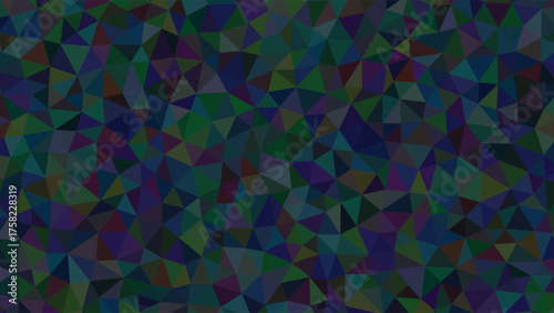 Dark Abstract Geometric Pattern of Triangles