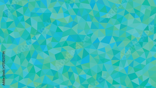 Teal and Turquoise Geometric Low Poly Background Pattern