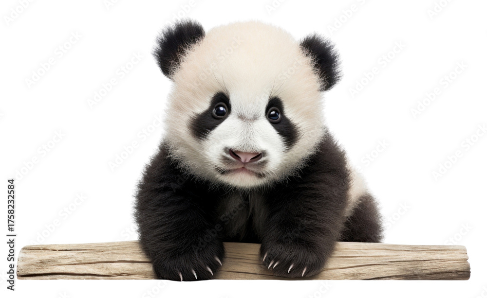 Obraz premium PNG Panda cub wildlife animal mammal.