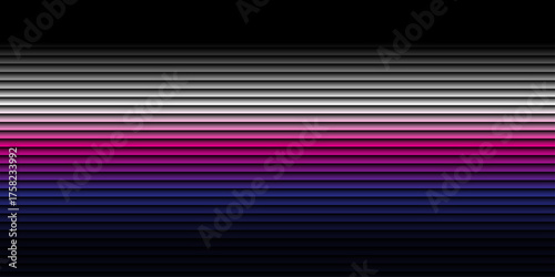 Bright, colorful abstract lines create a striped, blue and pink motion pattern design with a blurred light texture illustration