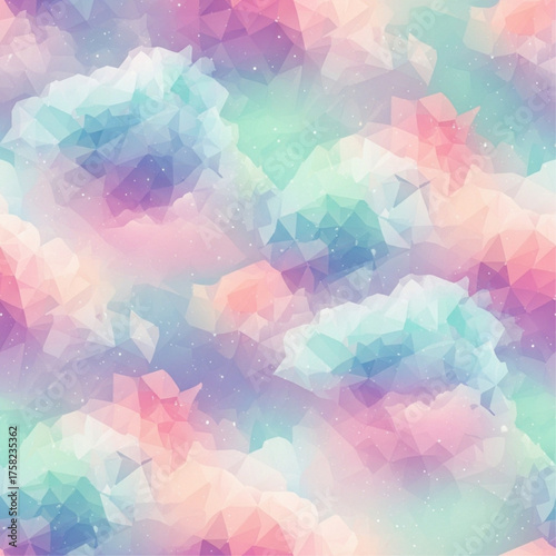 Cosmic Polygonal Nebula Pattern