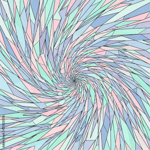 Crystalline Spiral Vortex Pattern