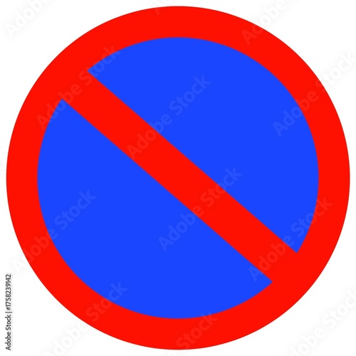 Free Download No Stopping or Waiting Traffic Sign - GFXLoad