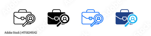 Job Evaluation Icon Set Multiple Style Collection