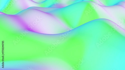Vibrant BG Color smooth wave able to loop endless 4k