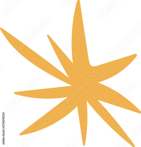 Abstract Starburst Shape