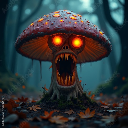 The scary toothy mushroom zombi