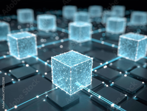 Cyber network architecture with transparent geometric cubes