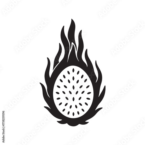 Dragon Fruit silhouette 