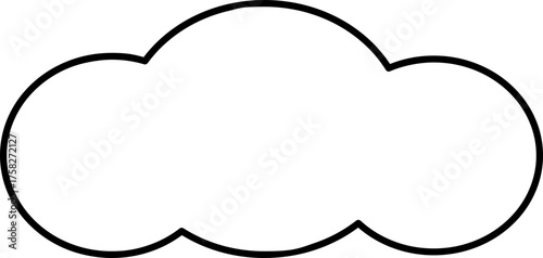 구름 라인드로잉 아이콘(cloud line drawing icon)