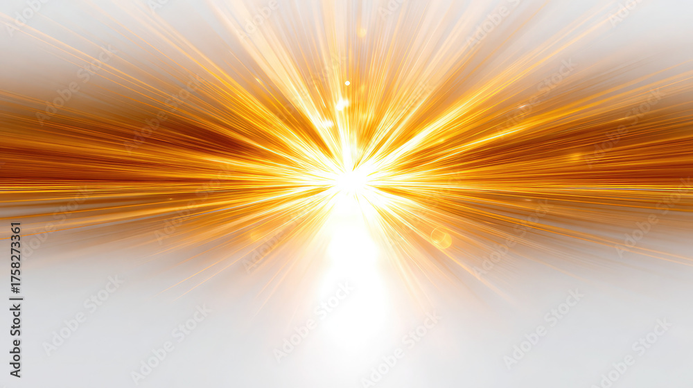 Naklejka premium Radiant Golden Energy Burst Background