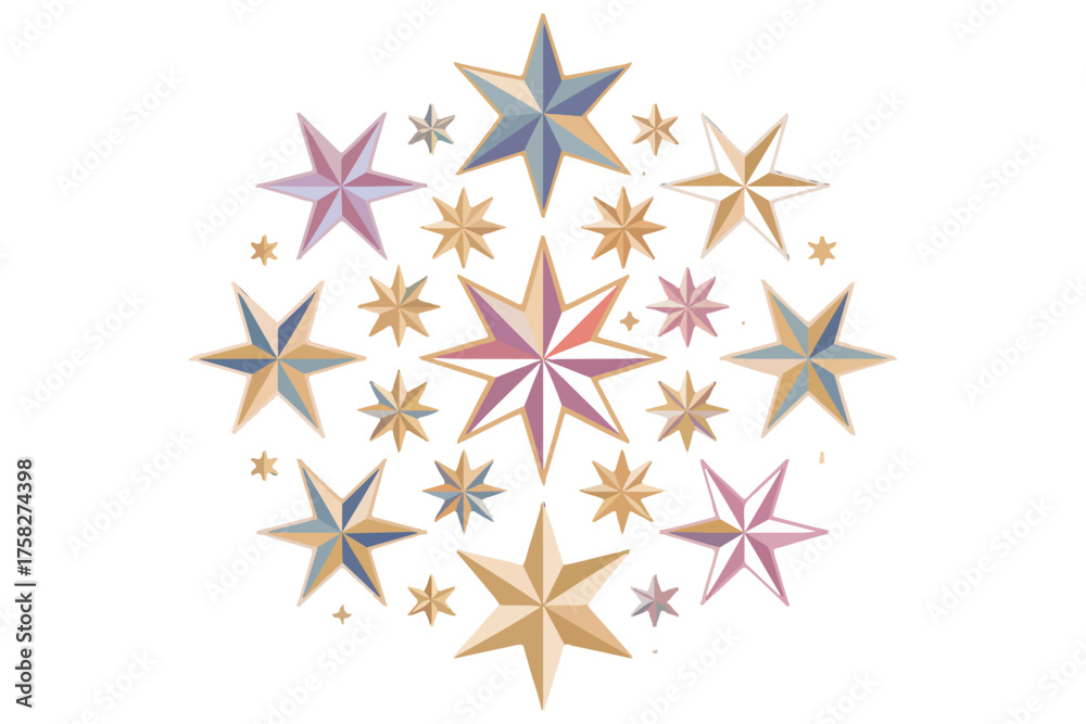 Obraz premium Modern Abstract Star Design Vector