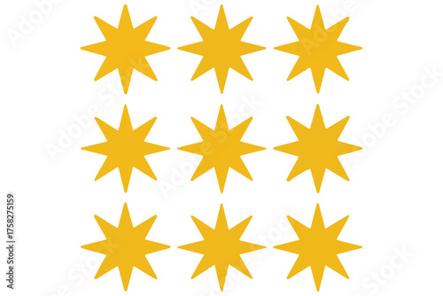 Bright Star Cluster Vector Illustration