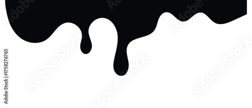 Liquid flowing Icon, black spilled liquid icon, water drop icon, blood drop and oil dropping icon.
