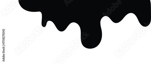 Liquid flowing Icon, black spilled liquid icon, water drop icon, blood drop and oil dropping icon.
