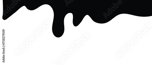 Liquid flowing Icon, black spilled liquid icon, water drop icon, blood drop and oil dropping icon.