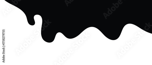 Liquid flowing Icon, black spilled liquid icon, water drop icon, blood drop and oil dropping icon.