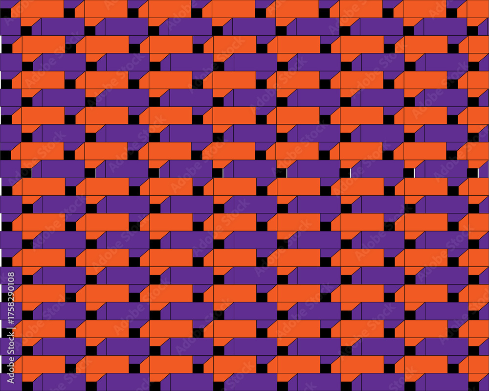 Fototapeta premium Geometric pattern of a seamless brick wall texture suitable for a tile or construction design backdrop