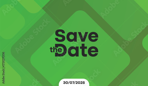Save the date banner. Can be used for business, marketing and advertising. logo graphic design of event summit made for Technology and upcoming events. Vector EPS 10