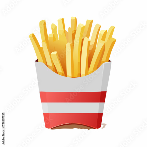 french fries in a paper wrapper