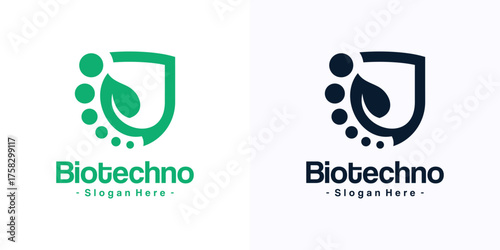 Bio Leaf icon vector. Biotech logo. Science logo concept.