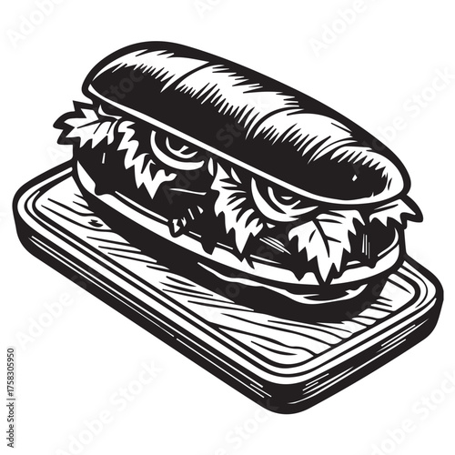 sandwich with sausage