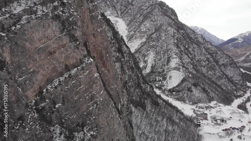 Dolomite quarry on the mountainside.