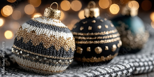 Soft focus golden Christmas...